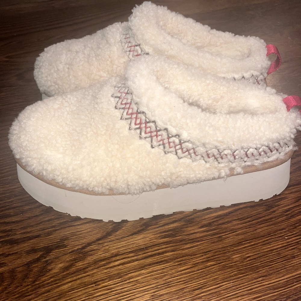 UGG Tazz Slipper, size 8, Heritage Braid Natural (Women's)